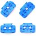 Adjustable Pill Splitter with Stainless Steel Blade | Quarter & Half Tablet Cutter for Easy Medication Dosing - Blue - Buy Online on GoSupps.com