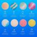 Large Bath Bombs Gift Set with Essential Oils - 8 Handmade Organic XXL Bombs for Women - 4.6oz - Yellow - Buy Online on GoSupps.com