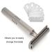 Professional Men's Razor - Long-Lasting Alloy Retro Shaver | Portable Blade-Free Double Edge Safety Razor for Home & Barber Shop - Buy Online on GoSupps.com