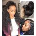 Lace Front wig real hair 4x4 lace wig brown lace wig lace front wig lacquer real hair Brazilian water wave pre -plucked water wave 150 % density human hair 14 inches