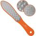 2Easy Pro Stainless Steel Foot File - Professional Double Texture File - Double Sided Ergonomic Handle - Ideal for Calluses and Thicknesses (Orange) - Buy Online on GoSupps.com