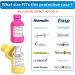 MVIIOE Insulin Bottle Protector Sleeve - 4 Pack Silicone Case for 10ml Short Bottles | Durable Reusable & Flexible Protection for Diabetics - Buy Online on GoSupps.com