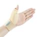 Thx4Copper Thumb track and wrist adjustable breathable orthosis stabilizer- to relieve tendinitis arthritis pain in the carpal tunnel sports protection sprain of excitation- L/XL L/XL beige 1