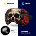 Soft Skull Rose-Red Eye Mask - Comfortable Adjustable Sleep Mask for Men & Women | Ideal for Travel & Work - Buy Online on GoSupps.com