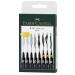 Faber-Castell Artist Pack of 8 Assorted Sizes 8-Pitt Pens in Black 8 Count 8-Pitt Pens in Black Faber-Castell Pitt Artist Pen - Black