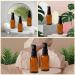 6 Pack 30ml Amber Glass Lotion Pump Bottles Travel-Friendly Empty Containers for Cream & Foundation - Buy Online on GoSupps.com