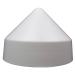 XCEL Polyethylene Dock Piling Cap, Round Cone, 8.5 Inch White