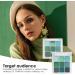 Green Eyeshadow - Matte & Glitter Eyeshadow Glitter Green Eyeshadow | 9 Matte Pearlescent Pigmented Eyeshadow Palette - Professional Glitter Eye Makeup & Waterproof - Buy Online on GoSupps.com