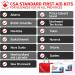 Ready First Aid - CSA Type 3 Intermediate First Aid Kit - Suitable For Workplace With A Moderate Or High Risk Work Environment Including First Aid Bag (Small For 2-25 Workers) First Aid Bag Small - Buy Online on GoSupps.com