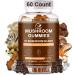 RTMGOB Mushroom Gummies 2500mg 10-in-1 Blend Turkey Tail Chaga Reishi Cordyceps & Lions Mane Organic Mushroom Extracts Nootropic Brain Booster for Focus Memory Clarity- 60 Count