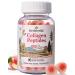 Herbovella Marine Collagen Peptides Gummies for Women- Hydrolyzed Collagen Peptides 1000mg with Biotin Vitamins Hyaluronic Acid- for Skin Hair Nails -Sugar Free 30 Servings Peach Flavor