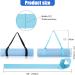 2 Pack Adjustable Yoga Mat Carrier Straps - Easy Cinch Sling for Large Mats - Cotton Exercise Band - Light Blue/Black - Buy Online on GoSupps.com