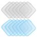 volumoon Polyester Dish Cloths for Kitchen 12 Pcs Dish Washing Net Cloths Scrubbers Wash Cloths Non-Stick Scrubbers Wash Cloths Odor Free/Quick Dry for Kitchen Dishwashing Washing Up (Grey+Blue)