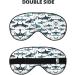 Shop Shark Pattern Unisex Sleep Eye Mask | Soft Comfort Eye Shade for Travel Yoga & Shift Work - Black - Buy Online on GoSupps.com
