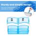 Monthly Pill Organizer 2x a Day | 30 Day AM PM Pill Box with Small Compartments | Travel Medicine Organizer (Blue) - Buy Online on GoSupps.com