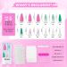 Barbie Pink & Green XXL Press on Nails - Jofay Fashion Designs | False Nails with Glue - 24pcs - Buy Online on GoSupps.com