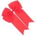 minkissy Women Hairpins Red Ribbon Bow for Hair Girls Hairpin Hair Bow Red Large Red Hair Bow Red Hair Accessories Red Bows Hair Clip Hairclips Bow Hairpin Decorate Bright Red Metal Women's