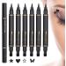 Tampon eye-liner ail - 6 pi ces cosm tiques anti-taches double t te | Eyeliner liquide imperm able pour les yeux de chat f te sc ne rencontres mari e Cosplay maquillage de vacances - Buy Online on GoSupps.com