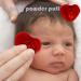 Fluffys Powder Puff - 8 Cm Portable Ultra Soft Plush Baby Powder Puff Infantsss Body Puff with Cute Bowknot - Body Talcum Powder Puff and Container | for Foundation Cream Loose Powder Red - Buy Online on GoSupps.com
