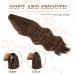50 cm Chocolate Brown Ponytail Extensions Clip - Wavy Hair Braid for Women | Premium Quality Long Hair Extensions - Buy Online on GoSupps.com