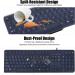 Universal Clear Waterproof Anti-Dust Silicone Keyboard Protector Cover Skin for Standard Size PC Computer Desktop Keyboards (Size: 17.52" x 5.51") - Buy Online on GoSupps.com