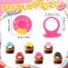 Shappy 48 Pcs Donut Cupcake Rings Donut Cupcake Toppers Multicolored Donut Party Favors Donut Party Supplies Cupcake Party Decoration for Women Wedding Birthday Shower Sweet Dessert Cake Gift 6 Style - Buy Online on GoSupps.com