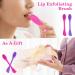Prasacco 2 PCS Silicone Face Mask Applicator Brushes | Double-head Beauty Tools for Mud, Clay, Charcoal Masks | Rose Red Purple - Buy Online on GoSupps.com