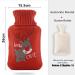 Norhogo 1L Red Deer Heat Bottle - Soft Premium Plush Hot Water Bottle for Neck Shoulders Back & Waist | Removable & Washable | Ideal for Kids & Adults - International Shipping - Buy Online on GoSupps.com