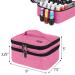 Luxja Double-Layer Nail Polish Carrying Case - Pink (Bag Only) - Holds 30 Bottles (15ml) - Buy Online on GoSupps.com