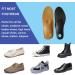 Men's Thin Leather Insoles for Flat Feet & Plantar Fasciitis - Arch Support Replacement Soles in Yellow - Size 10.5-11 M US - Buy Online on GoSupps.com
