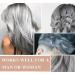 Silver Gray Hair Wax - Temporary Natural Mud Grey Hair Dye for Cosplay Parties & Daily Use | Long Lasting & Washable Matte Finish - Buy Online on GoSupps.com