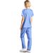 Dagacci Unisex Medical Scrub Set - CEIL Blue, XXXL | Top and Pant for Men and Women - Buy Online on GoSupps.com