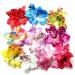 HugeStore 10pcs Women Girls Orchid Flowers Leopard Hair Clip Barrette Hair Accessories Hairpins