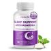 Sleep Support with Ashwagandha Magnesium Melatonin L-Theanine Valerian Chamomile Natural Sleep Aid* for Restful Sleep* Relaxation* & Restoration* Made in The USA 150 count (pack of 1)