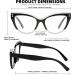 FEISEDY Women Oversized Cat Eye Reading Glasses - Vintage Blue Light Blocking Anti Eyestrain 2.5x Magnification Black & White Frame - International Shipping Available - Buy Online on GoSupps.com