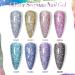  Njidher Glitter Gel | Iridescent Gel 8 Glitter Colors Kit for Nail Care Manicure Pedicure for Women - Buy Online on GoSupps.com