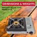 Grill Boss 90057 Dual Fuel Camp Stove - Butane & Propane | 12k BTU | Camping & Hiking Essentials - Buy Online on GoSupps.com