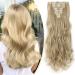 S-noilite 17-26 Inches(43-66cm) 8pcs Long Full Head Clip In Hair Extensions Extension Sexy Lady Fashion Choice 60 Colours (17 Inches-Curly Ash blonde mix bleach blonde) Ash blonde mix bleach blonde 17 Inch