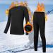 American Trends Youth Boys Long Sleeve Compression Shirts and Leggings Pants - Black Line Set, Medium - Buy Online on GoSupps.com