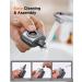 Portable Rechargeable Nose Hair Trimmer for Men & Women - LED Display 10 000 RPM Dual-Edge Blades Replacement Cutterhead Included - Gray - Buy Online on GoSupps.com