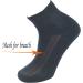 Yomandamor Non-binding Diabetic Ankle Socks for Men - 5 Pairs, Seamless Cushioned Cotton, Size 10-13, Black - Buy Online on GoSupps.com