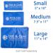 Roscoe Medical Gel Ice Pack - Reusable Cold Pack for Injuries - Shoulder, Knee, Back - 7.5 x 11 Inches - Buy Online on GoSupps.com