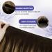 LAAVOOGAGE Real Hair Extensions - Dark Brown Ombre Caramel Blonde Remy Sew-in Tresses 100g #4/27/4 45cm - Buy Online on GoSupps.com