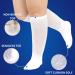 BampooPanPa Diabetic Bamboo Socks - 4 Pairs, No-Binding Top, Seamless Toe, Over The Calf, Cushioned Sole - Women & Men (2 White/2 Black) - Size 9-11 - Buy Online on GoSupps.com