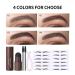 Shop Eyebrow Stamp Stencil Kit | 12 Reusable Stencils & Waterproof Powder - Long-Lasting Natural Brown Shade - Buy Online on GoSupps.com