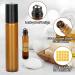 20 Pack 10ml Brown Roll-On Glass Bottles for Essential Oils - Refillable Fragrance & Cosmetic Containers - Buy Online on GoSupps.com