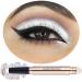 White Eyeshadow Stick Makeup Cream Shimmer Smooth Glitter Eye Shadow Pencil Base Primer Palette  Waterproof Long Lasting EyeShadow Pen White Liner  Highlighter Stick Multi-Dimensional Eyes Look Pearl shimmer 01
