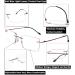 FEISEDY Rimless Anti-Blue Light Progressive Multifocus Men's Reading Glasses (Red 2.5x) - Buy Online on GoSupps.com