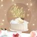Sotpot 1 Pack Mr Mrs Cake Topper Gold Glitter Love Mr Mrs Cake Pick Wedding Party Decorations Bridal Shower Wedding Cupcake Decoration Party Supplies Gold - Wedding Cake Topper - Buy Online on GoSupps.com