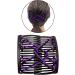 kawehiop Versatile Stretchy Hair Clip Double Slide Combs Creating Chic Bun Updos Purple 1Set 1Set Purple - Buy Online on GoSupps.com